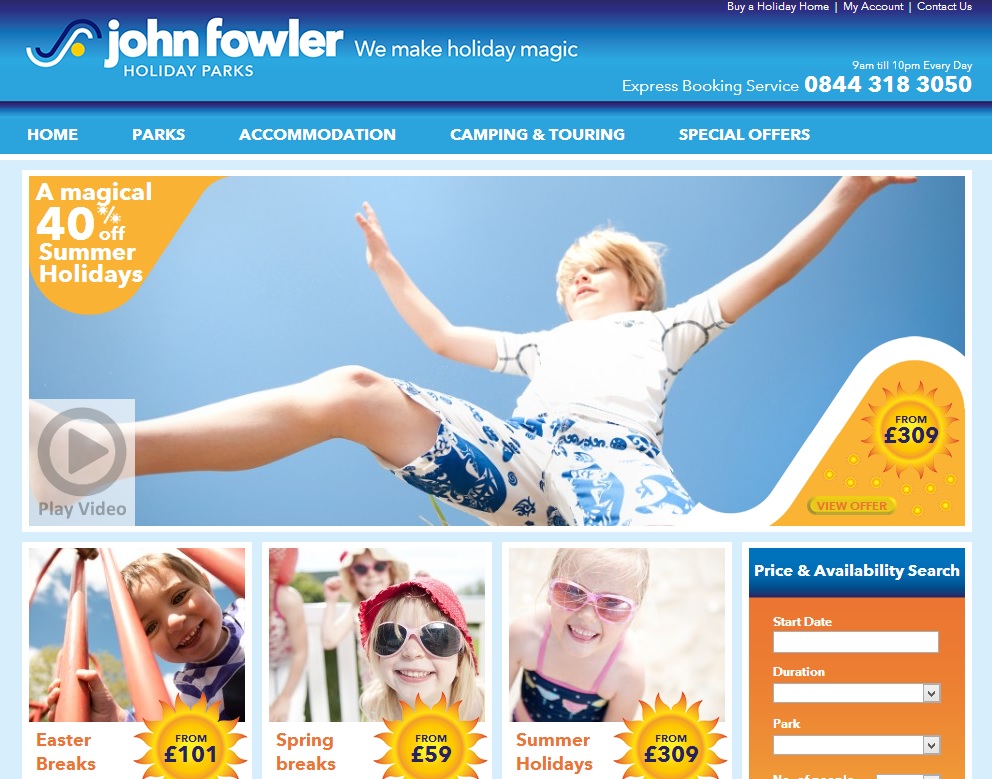 John Fowler Holidays New site Launch! PRUnderground