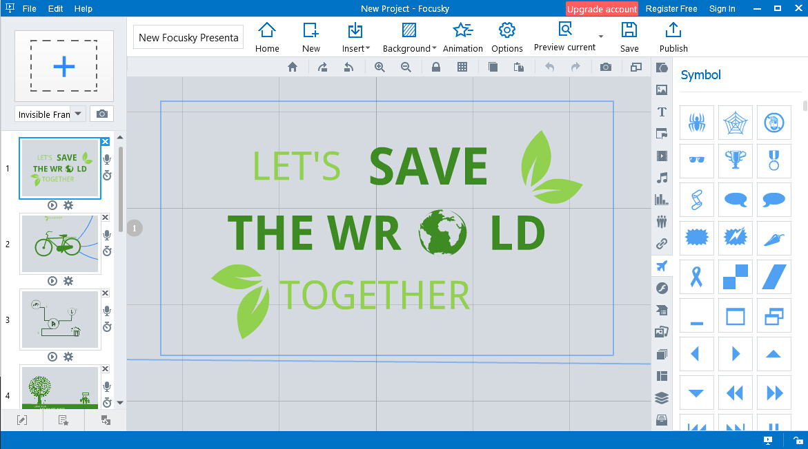 Presentation software examples picture