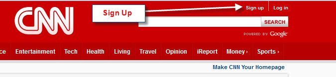 CNN Sign Up