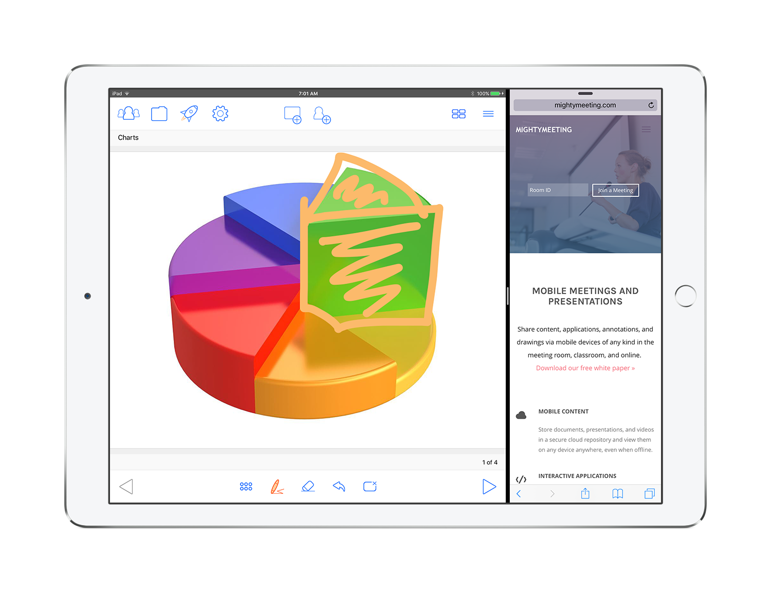 MightyMeeting Enables Paperless Collaboration on iPad Pro, Available Now on the App Store