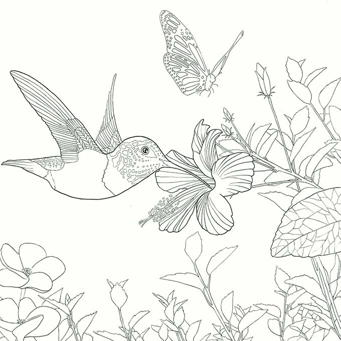 Illustrators release adult coloring book Legendary Worlds on