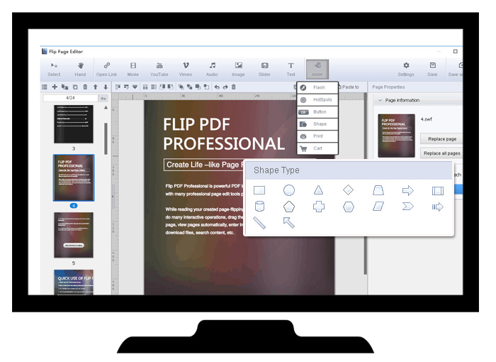 flip pdf professional flyer brochure software makes wider client e brochure software