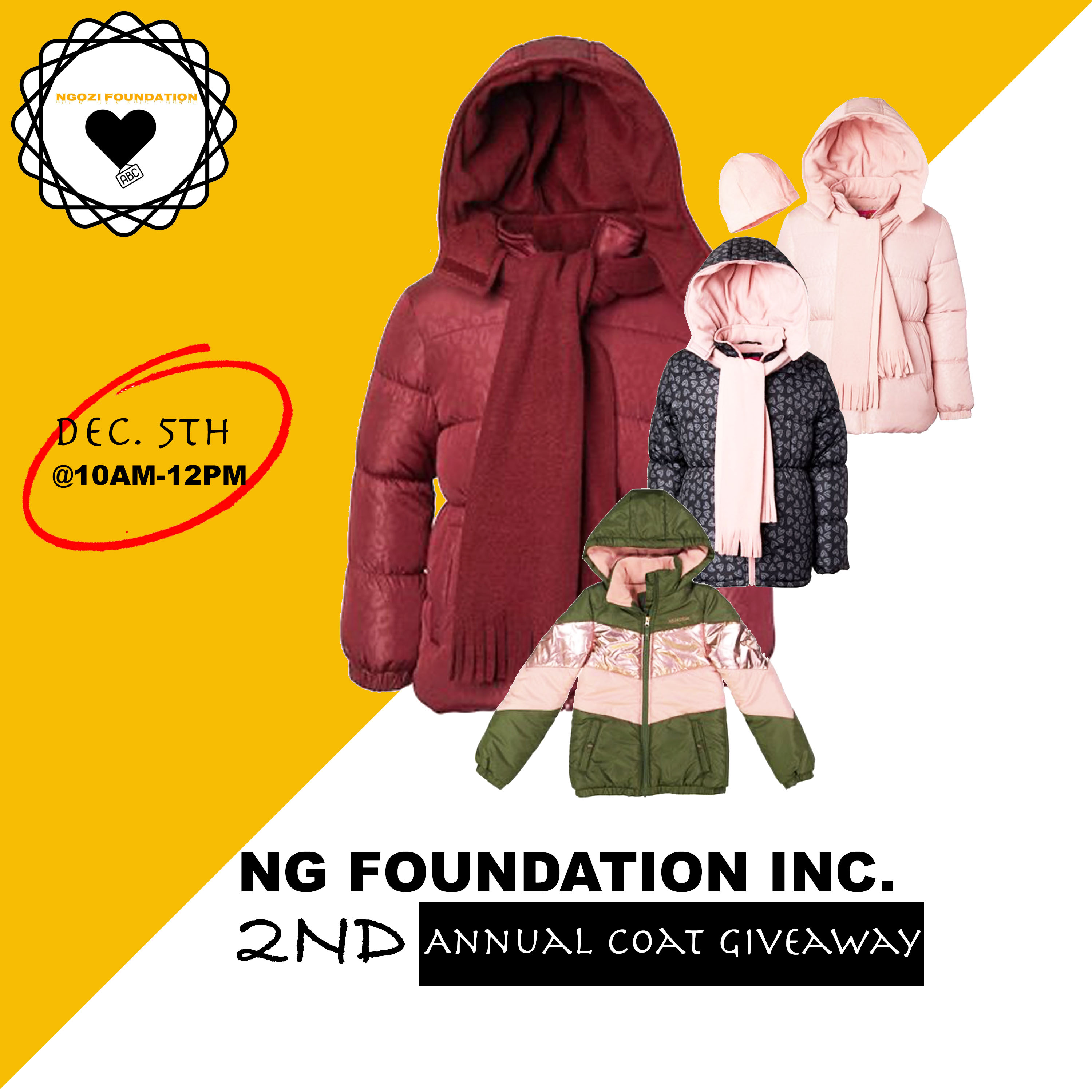 2nd Annual Coat Giveaway NG FOUNDATION INC. Digital Journal