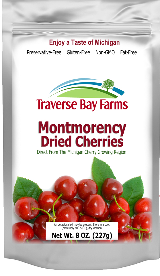 Traverse Bay Farms Updates Dried Cherries Product Packaging Digital